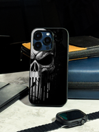 Bold and Classy Dark Punisher Case iPhone Covers (11–16) Series