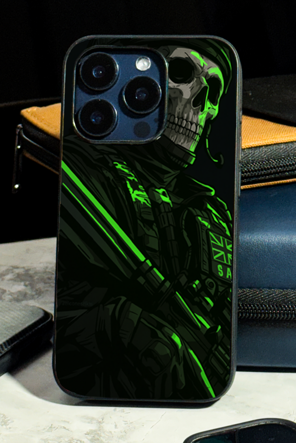 Bold and Classy Neon Reaper Case iPhone Covers (11–16) Series