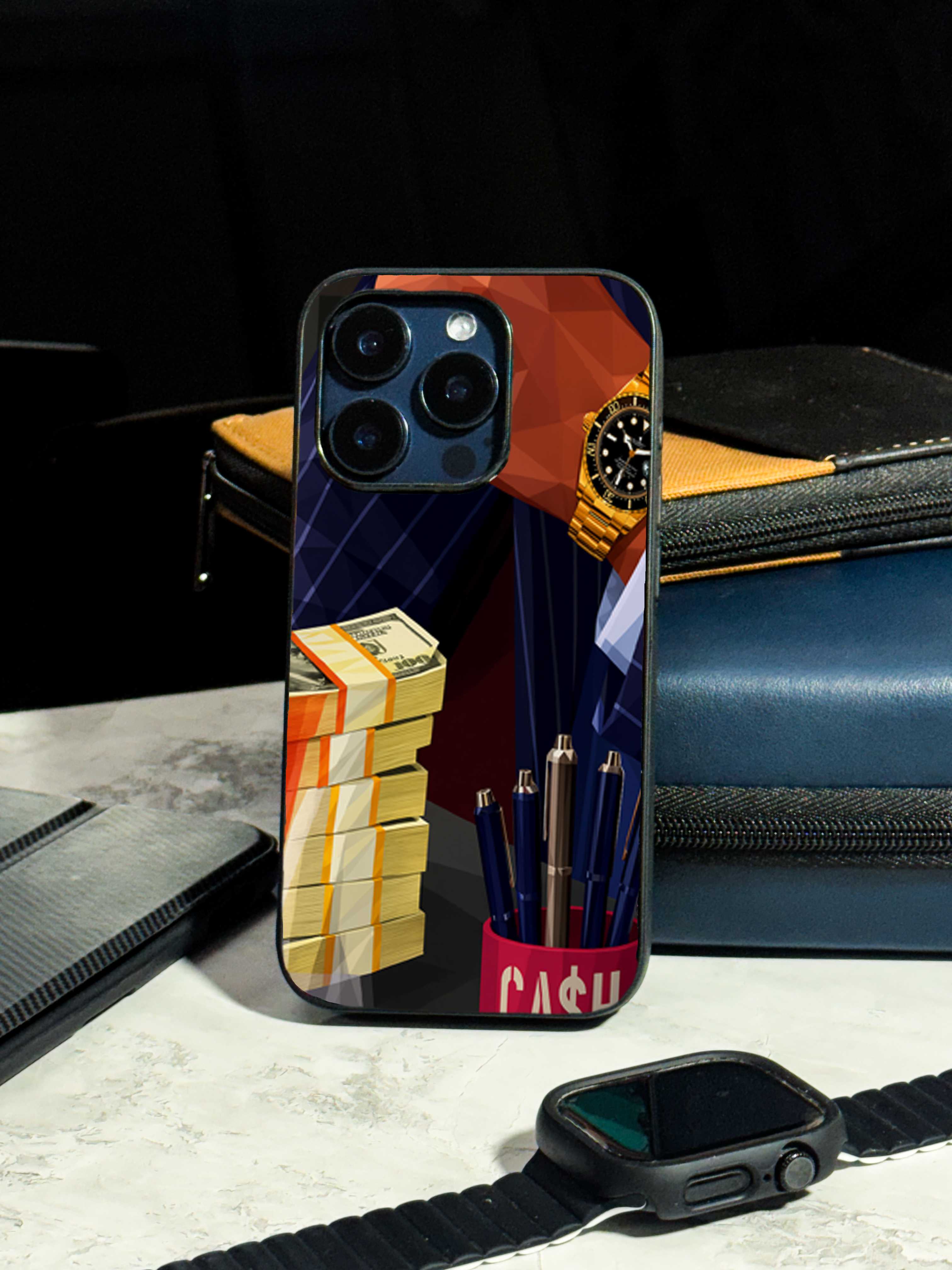 Bold and Classy Cash Flow iPhone Covers (11–16) Series