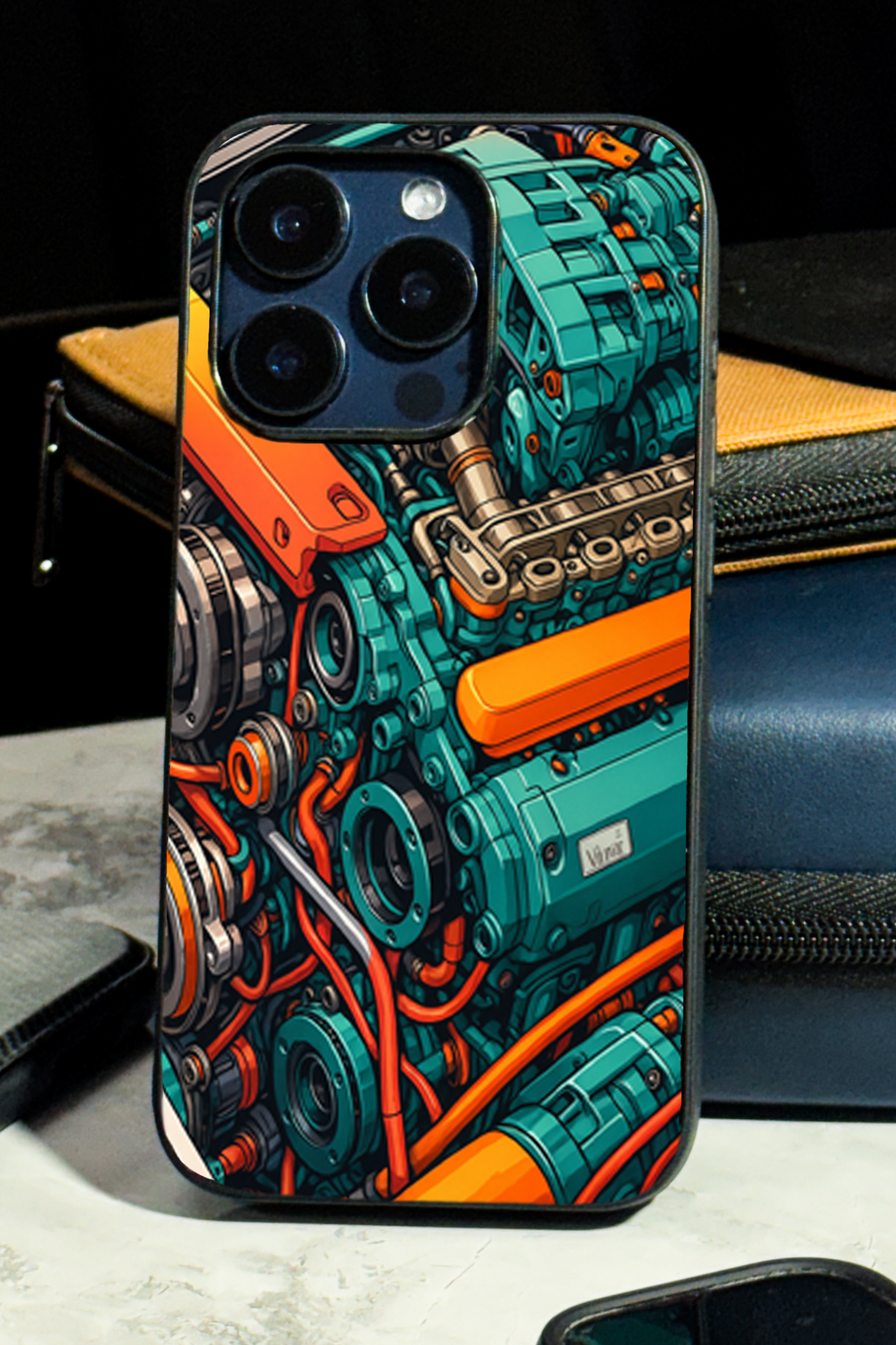 Bold and Classy Engine Rage Case iPhone Covers (11–16) Serie