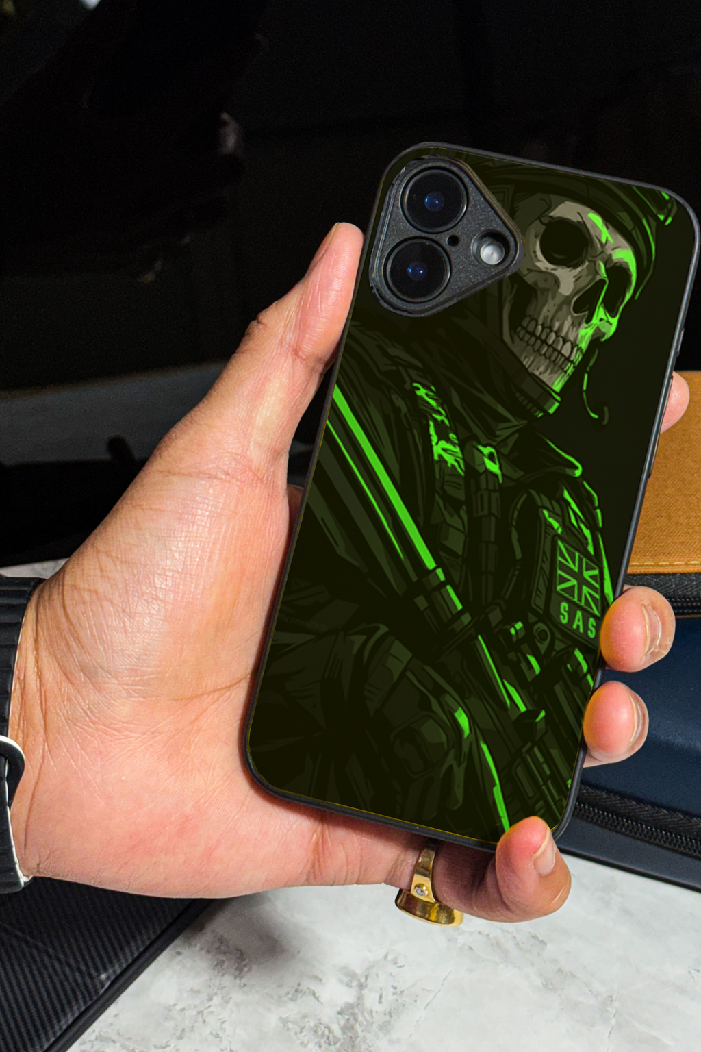 Bold and Classy Neon Reaper Case iPhone Covers (11–16) Series