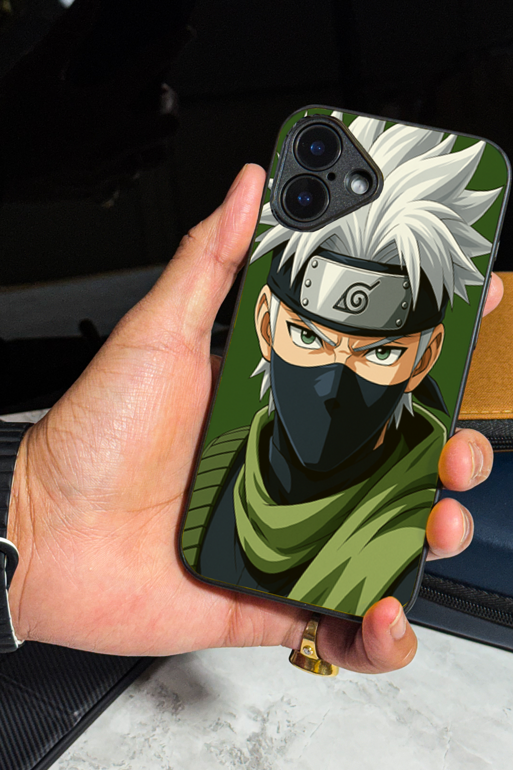 Bold and Classy Kakashi Sensei iPhone Covers (11–16) Series