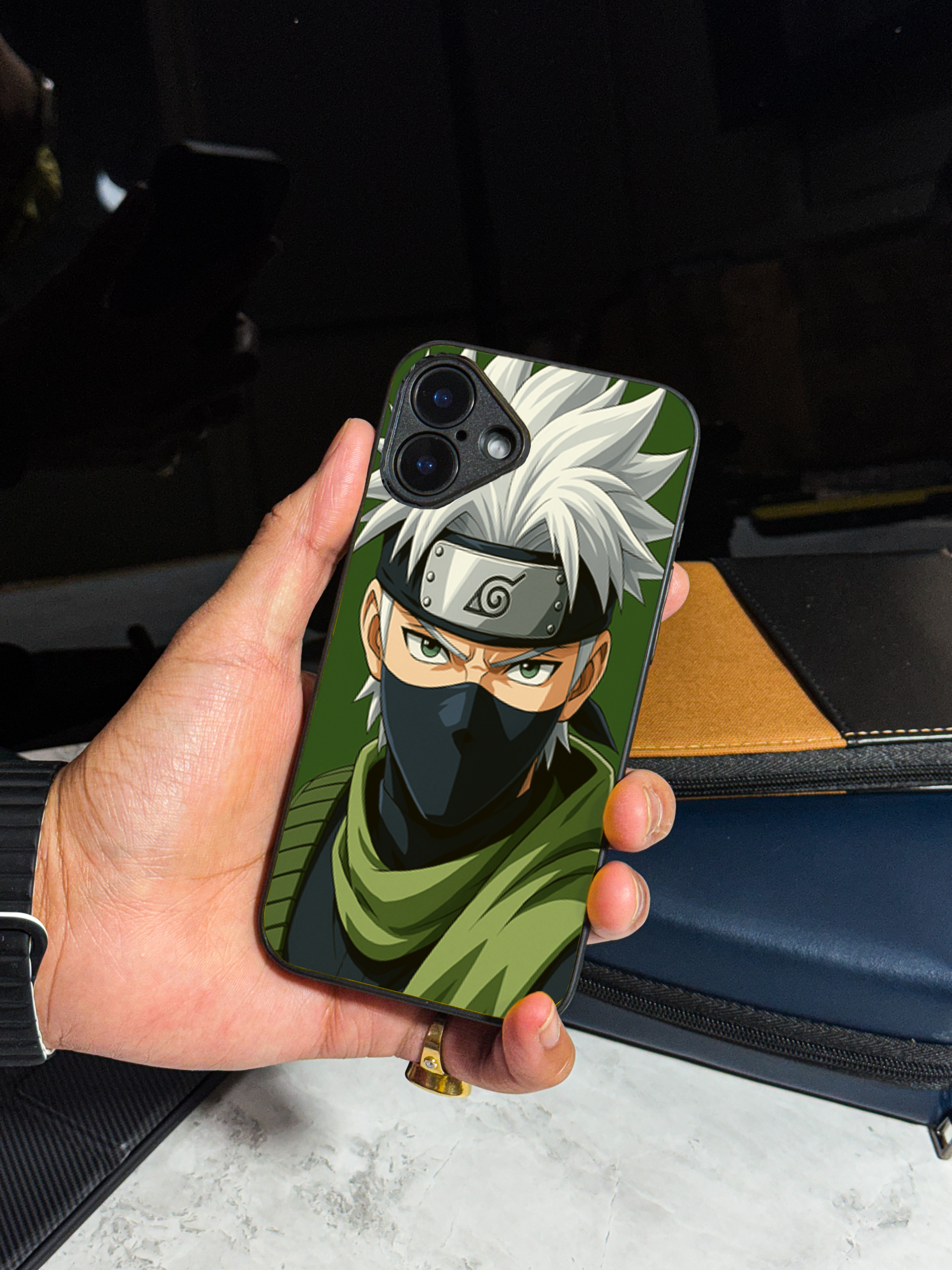 Bold and Classy Kakashi Sensei iPhone Covers (11–16) Series
