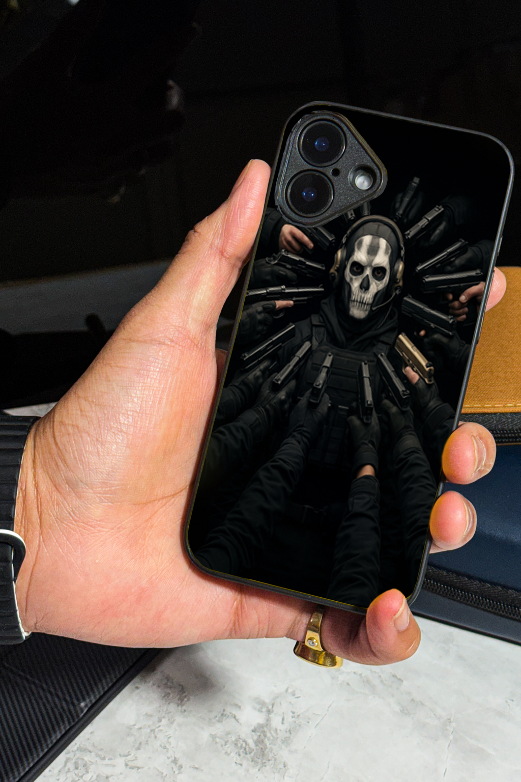 Bold and Classy Messi Noir iPhone Covers (11–16) Series