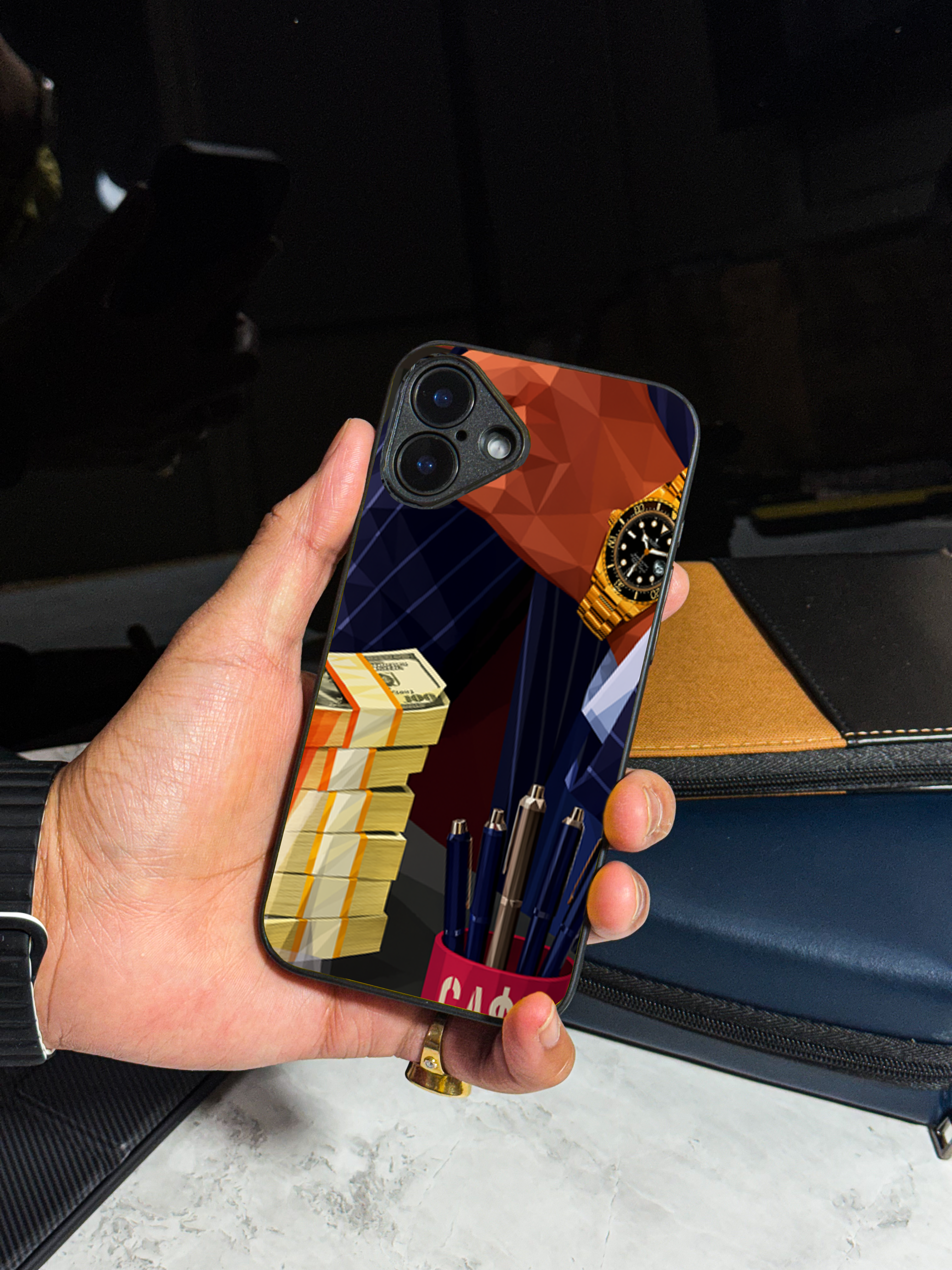 Bold and Classy Cash Flow iPhone Covers (11–16) Series