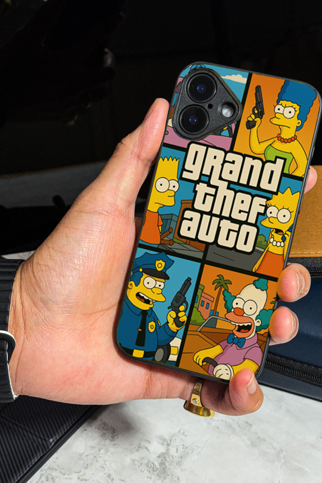 Bold and Classy Yellow Mayhem iPhone Covers (11–16) Series