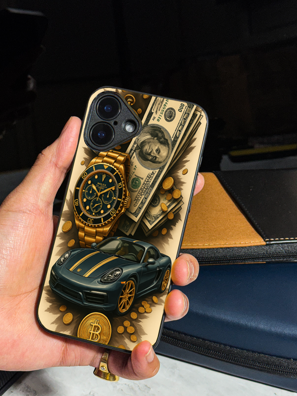 Bold and Classy Crypto King iPhone Covers (11–16) Series