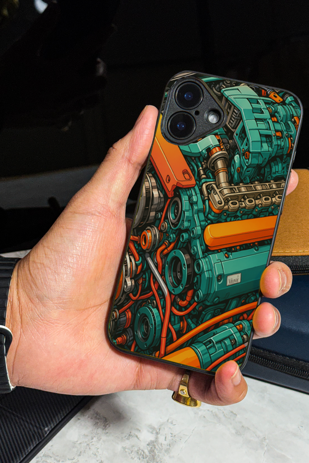 Bold and Classy Engine Rage Case iPhone Covers (11–16) Serie