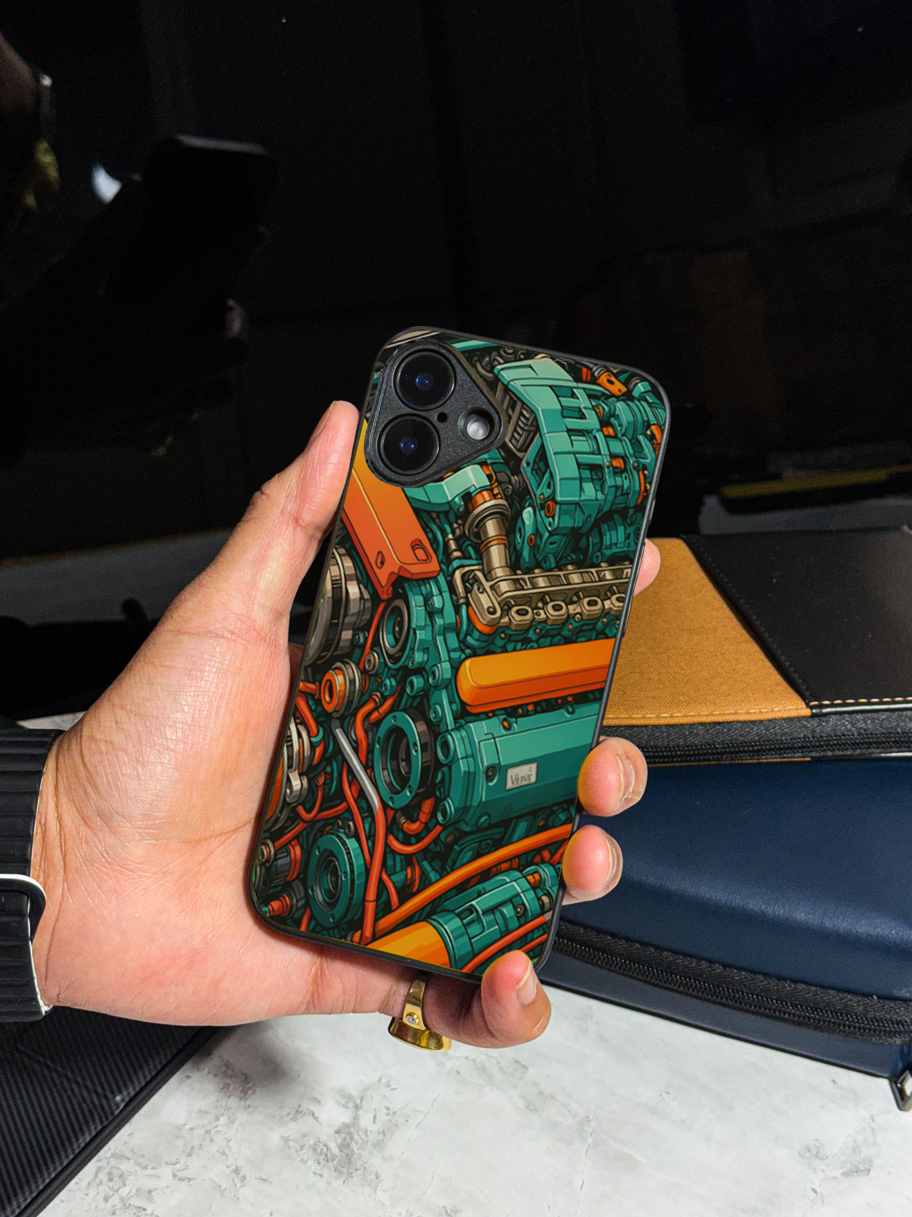 Bold and Classy Engine Rage Case iPhone Covers (11–16) Series