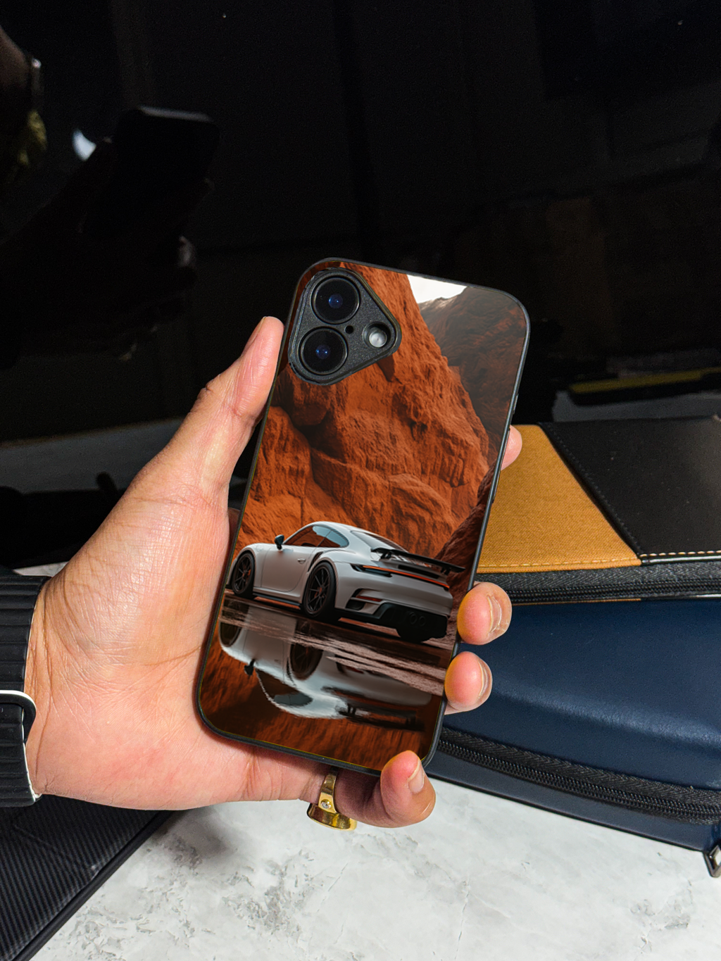 Bold and Classy Desert Drift Case iPhone Covers (11–16) Series