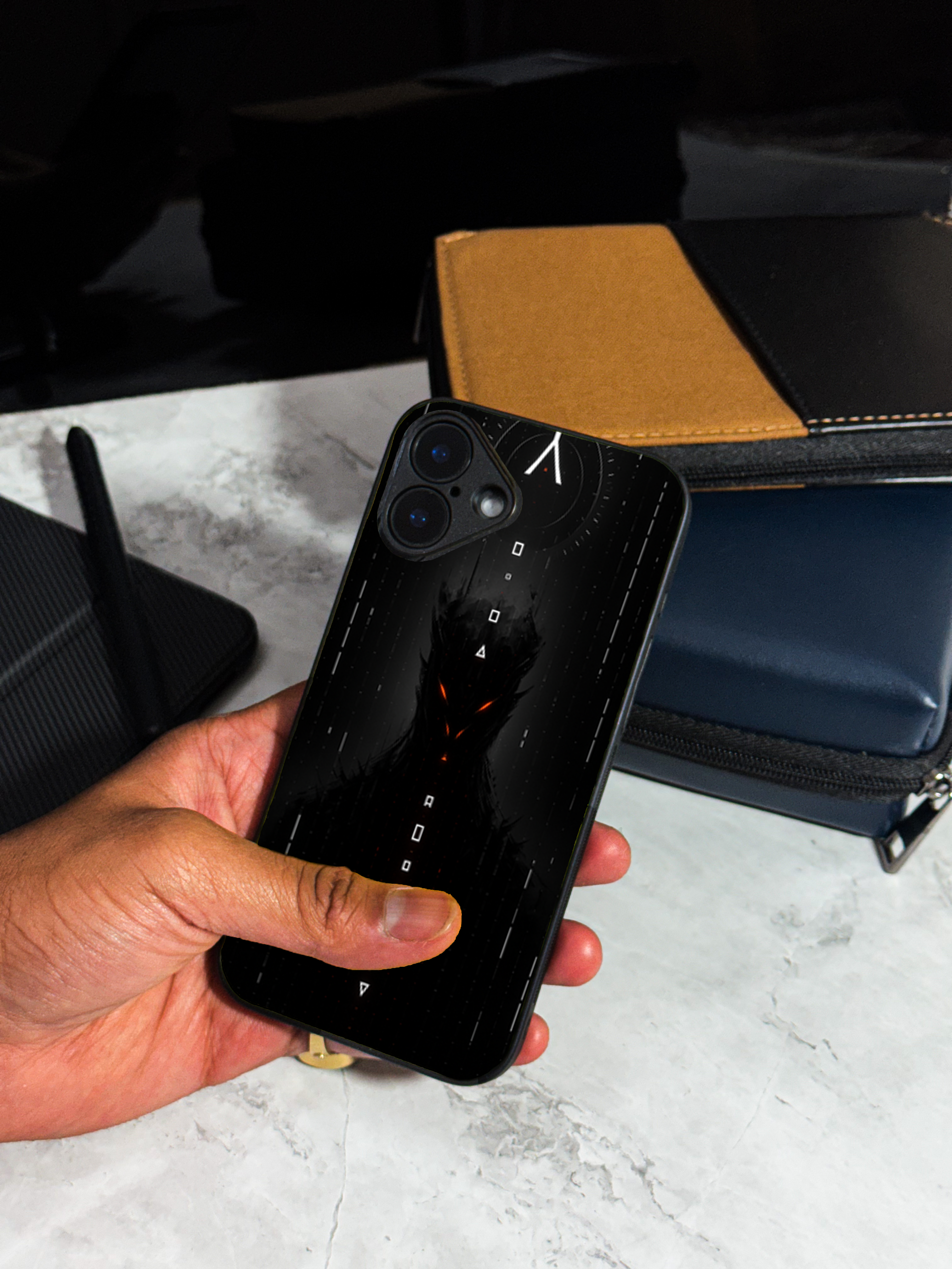 Bold and Classy Dark Protocol iPhone Covers (11–16) Series
