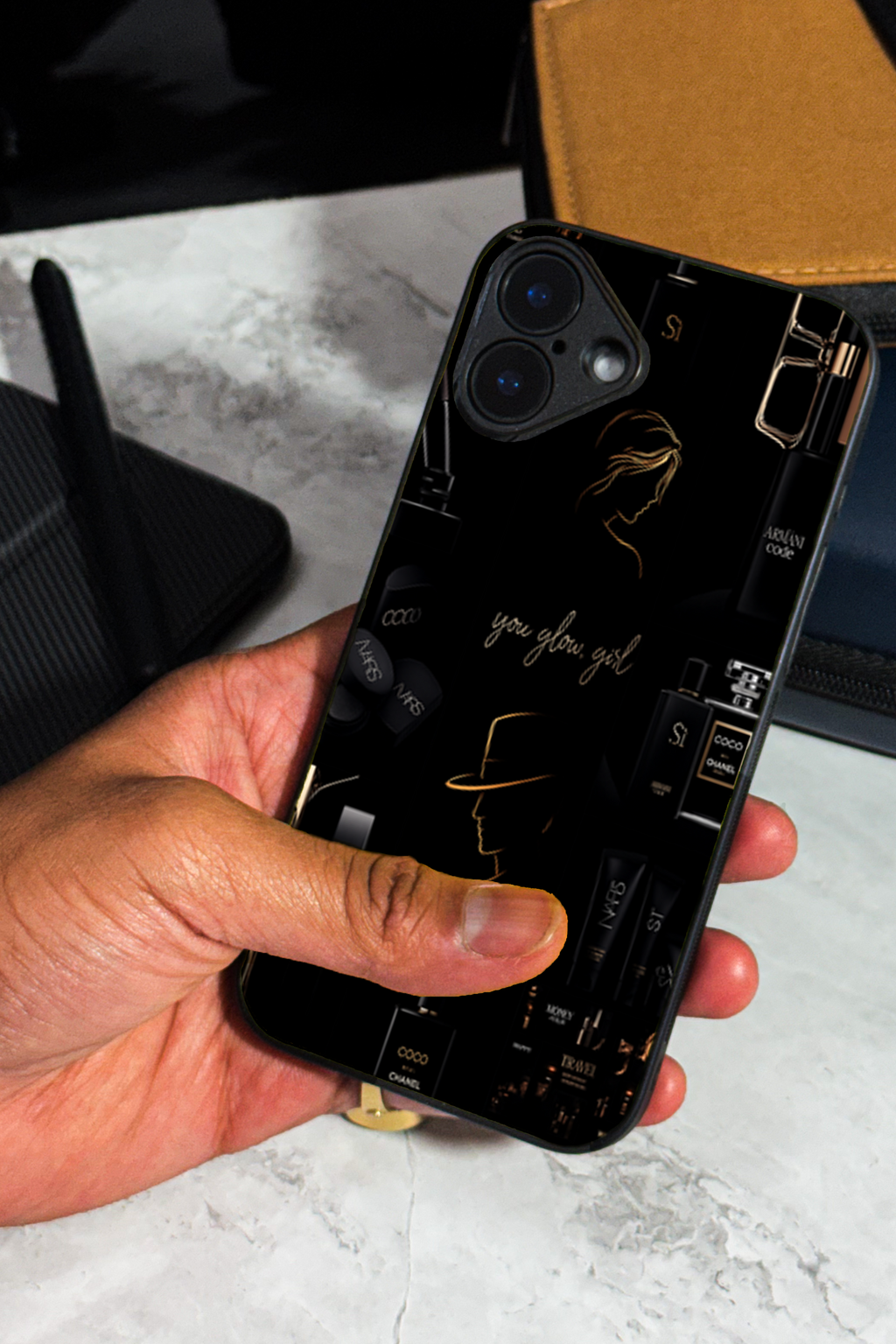 Bold and Classy Glow Luxe iPhone Covers (11–16) Series