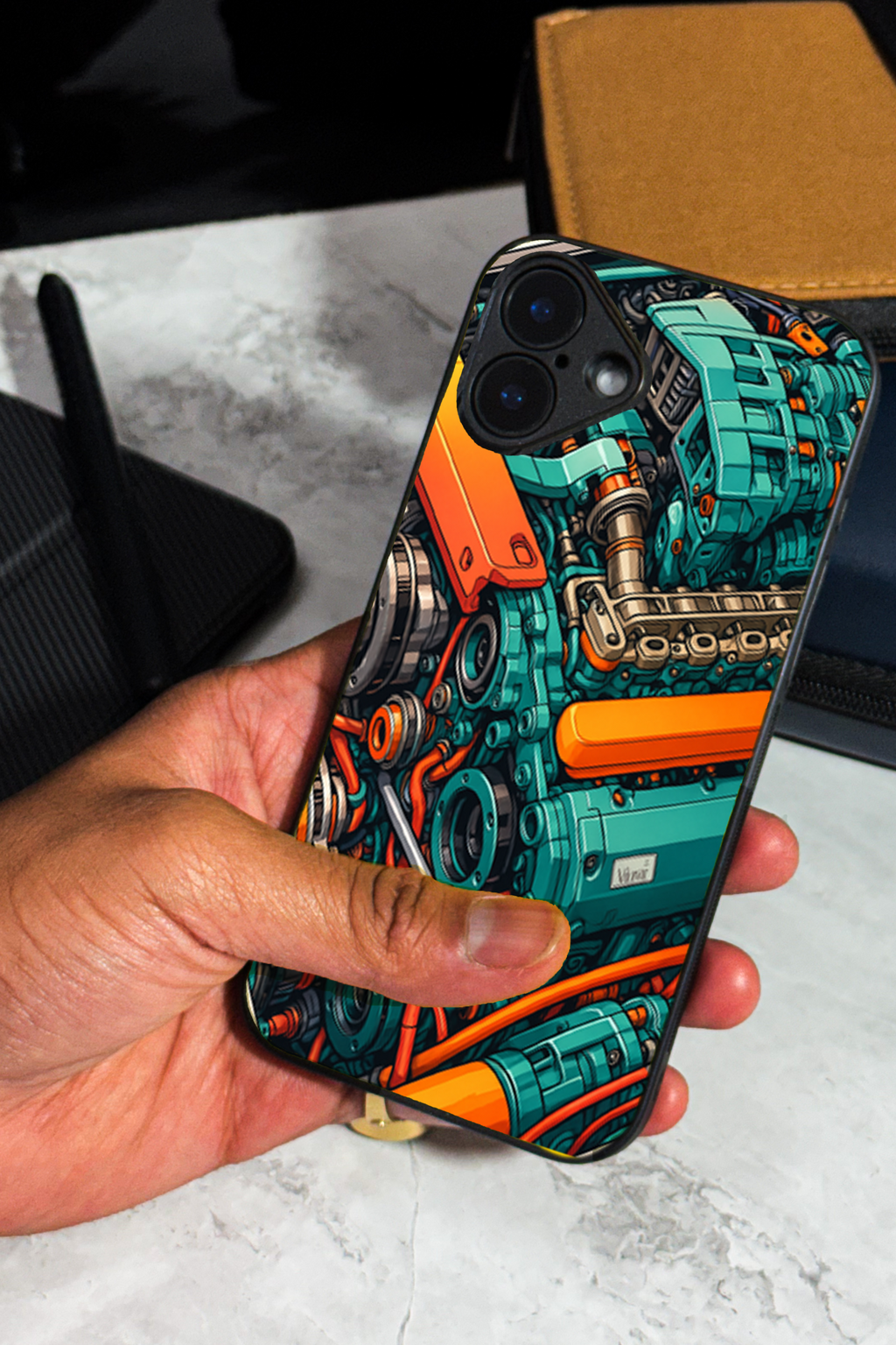 Bold and Classy Engine Rage Case iPhone Covers (11–16) Serie