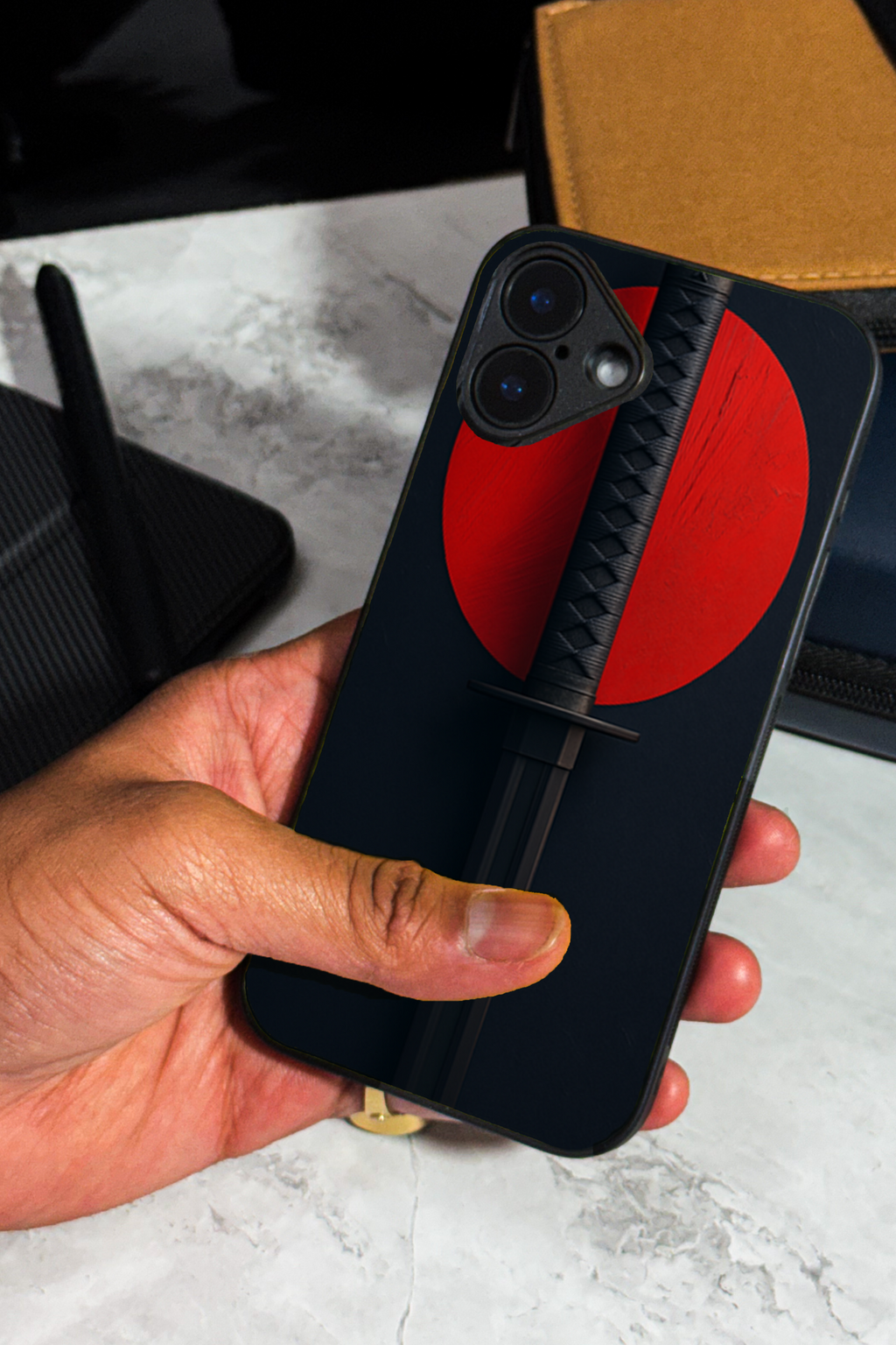 Bold and Classy Katana Rising iPhone Covers (11–16) Series