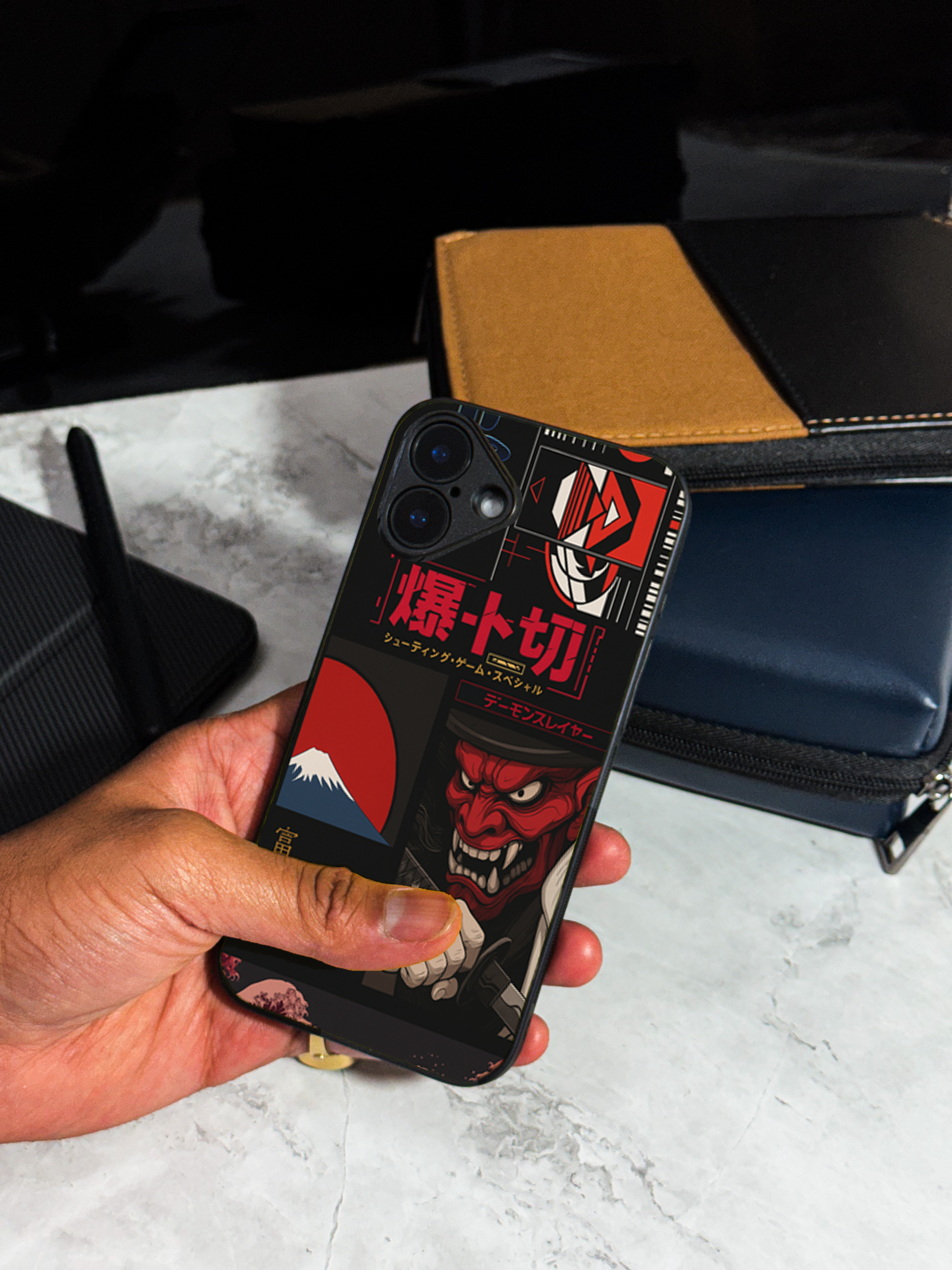 Bold and Classy Demon Slayer Vibe Case iPhone Covers (11–16) Series