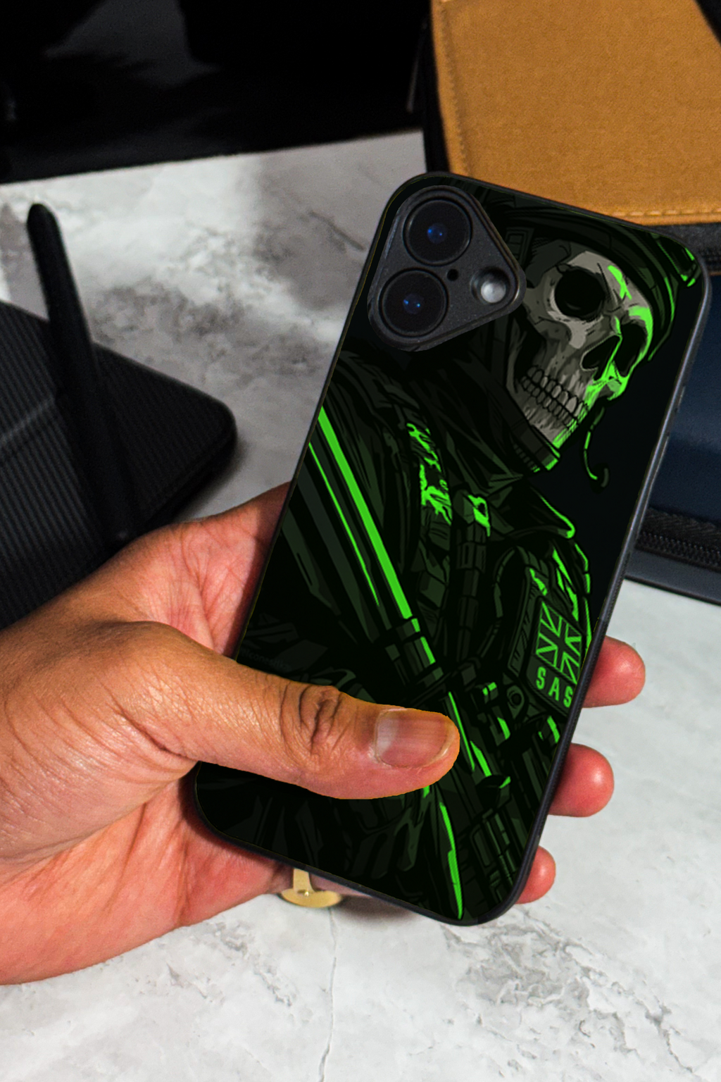 Bold and Classy Neon Reaper Case iPhone Covers (11–16) Series