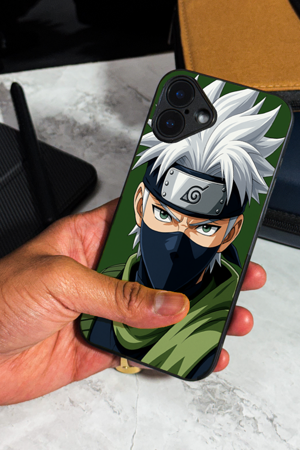 Bold and Classy Kakashi Sensei iPhone Covers (11–16) Series