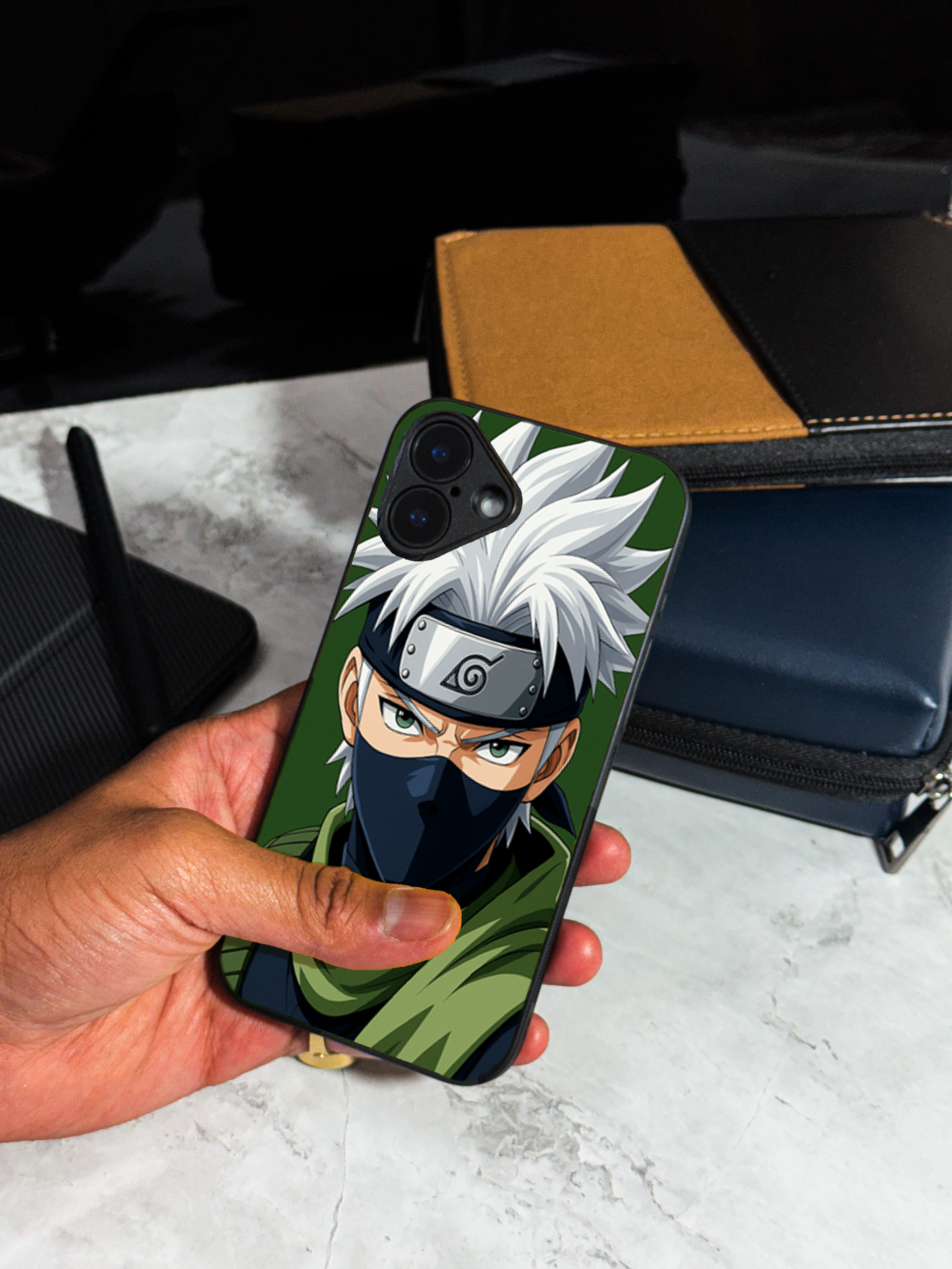 Bold and Classy Kakashi Sensei iPhone Covers (11–16) Series
