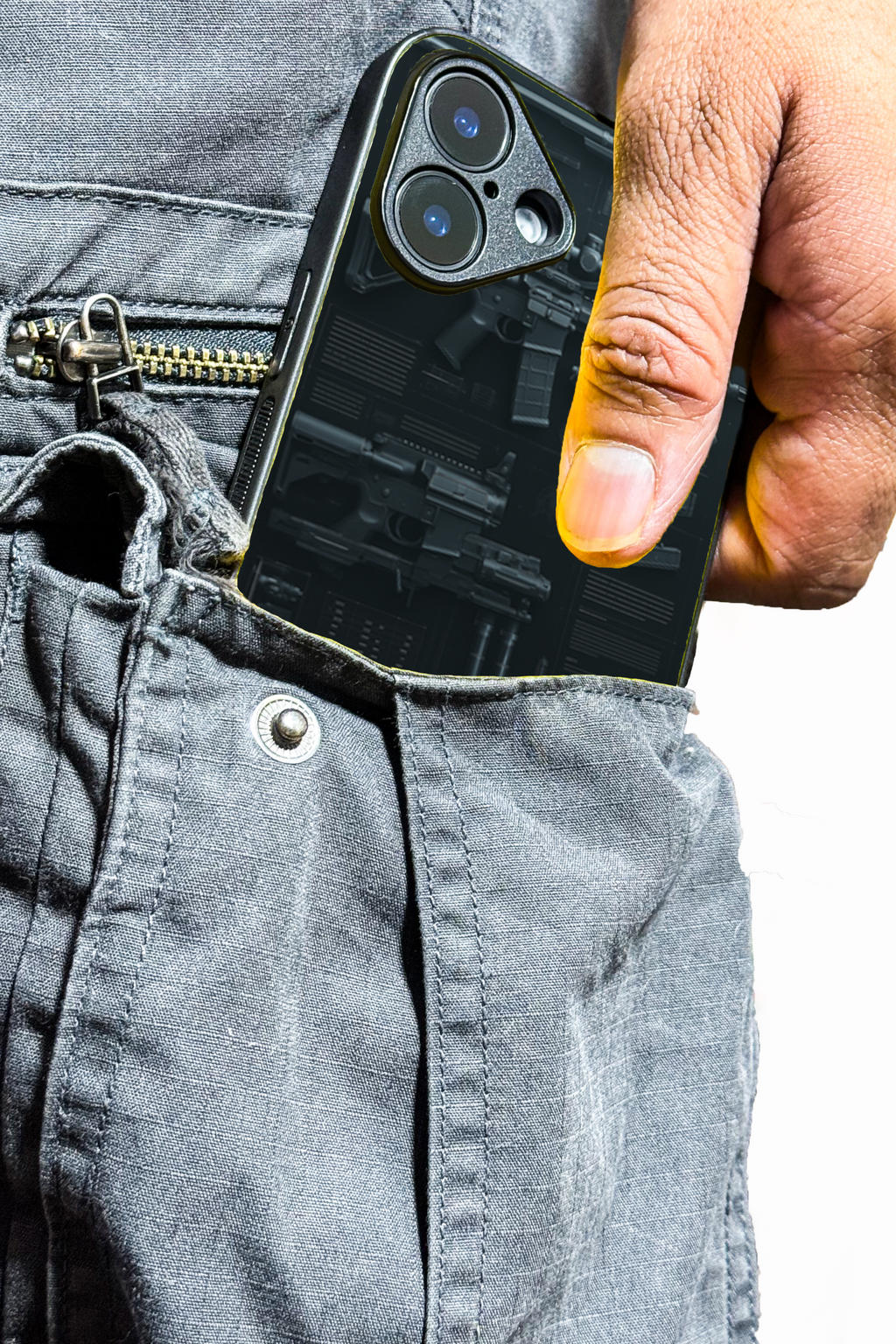 Bold and Classy Armory Black Case iPhone Covers (11–16) Series