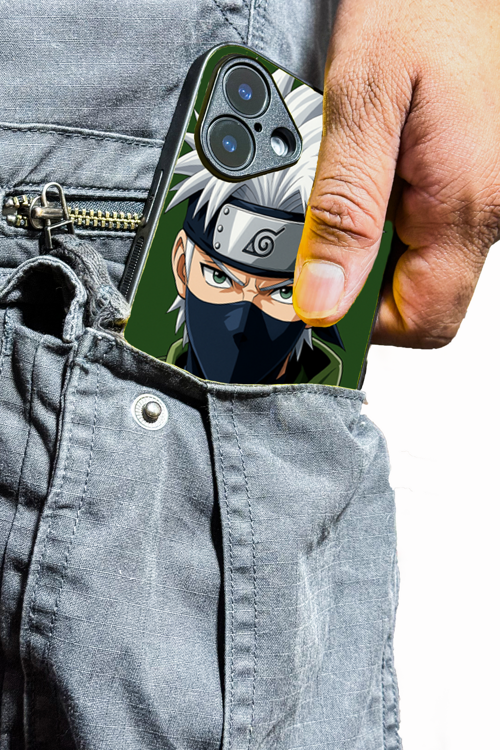 Bold and Classy Kakashi Sensei iPhone Covers (11–16) Series