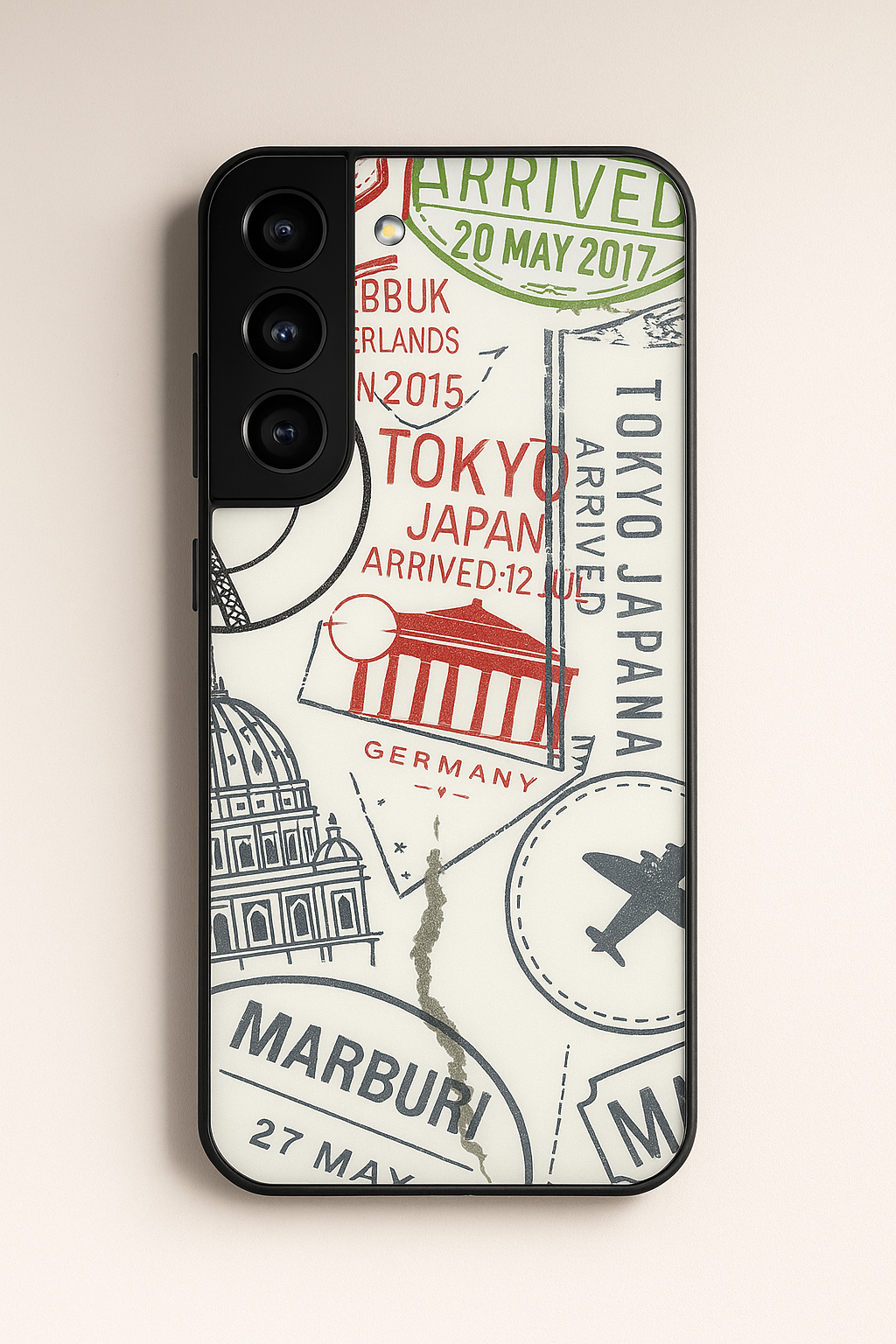 ARRIVE Soon Premium Glass Back Cover For Samsung Galaxy S, A, M & F Series