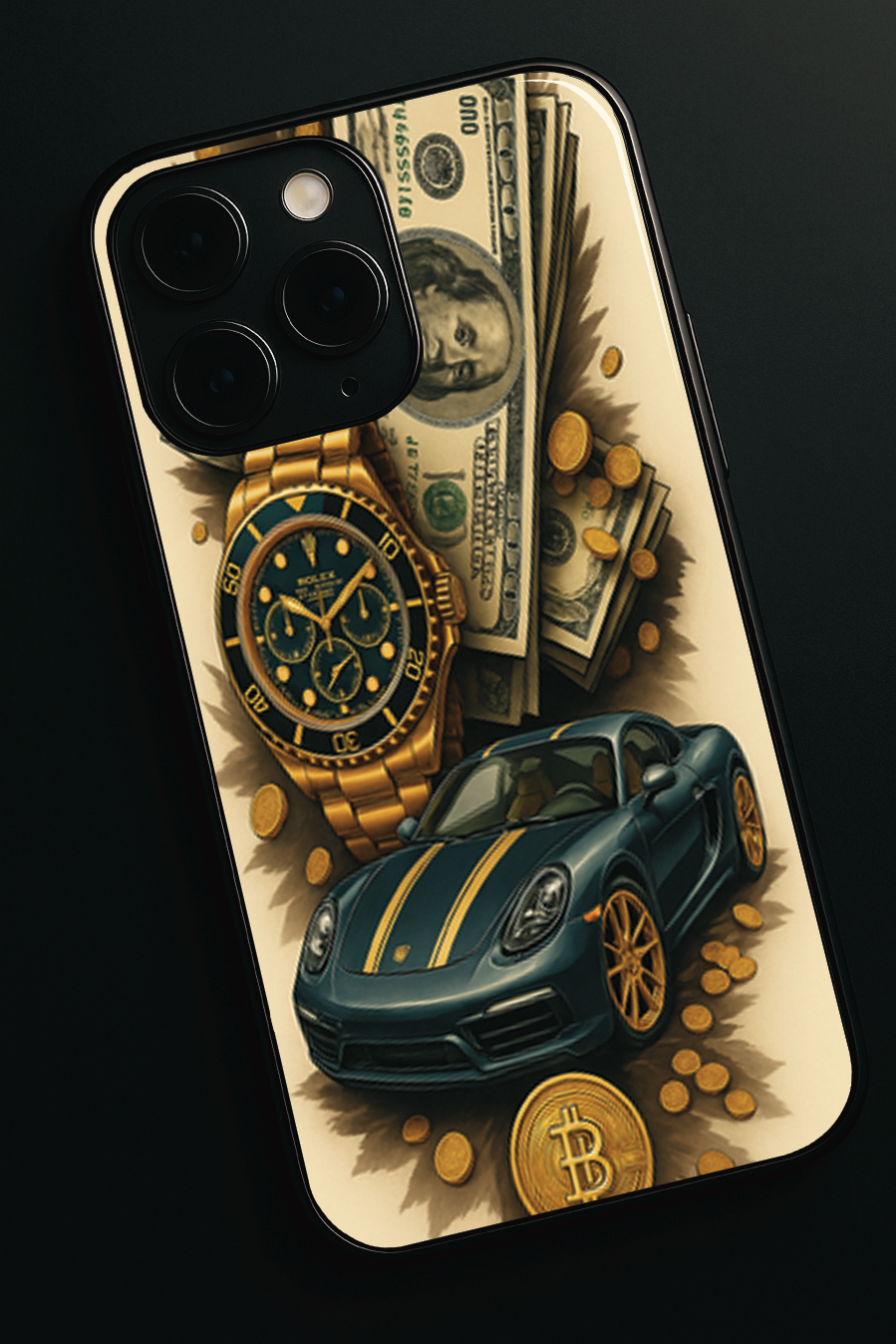 Bold and Classy Crypto King iPhone Covers (11–16) Series