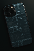 Bold and Classy Armory Black Case iPhone Covers (11–16) Series