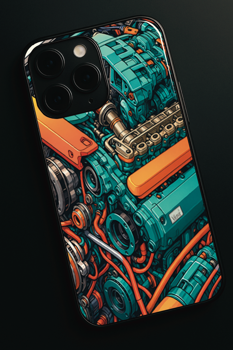 Bold and Classy Engine Rage Case iPhone Covers (11–16) Serie