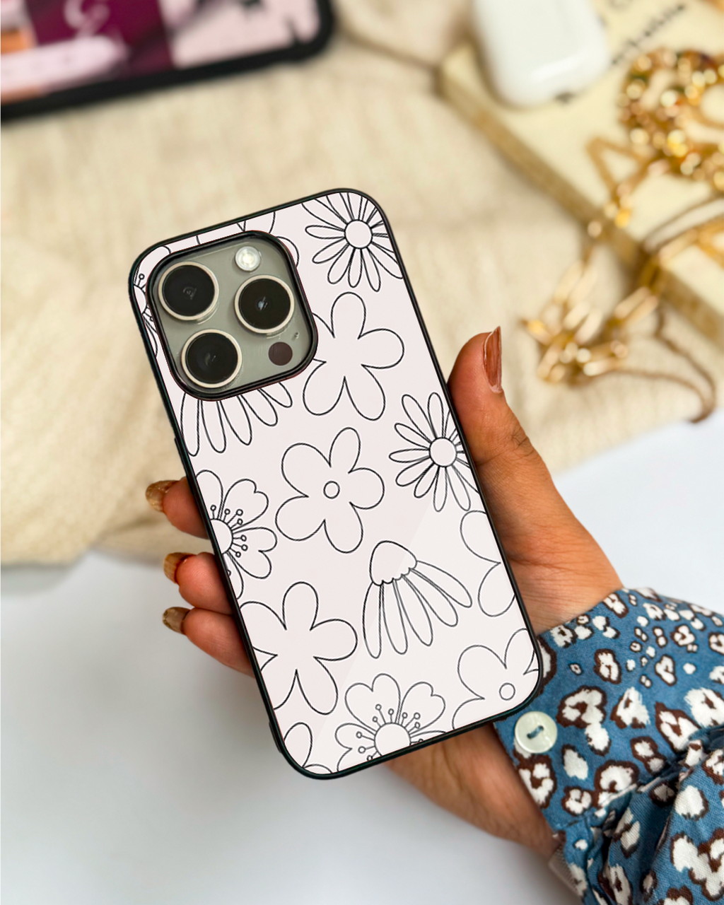 Outline Garden iPhone Covers (11–16) Series | Aesthetic Design