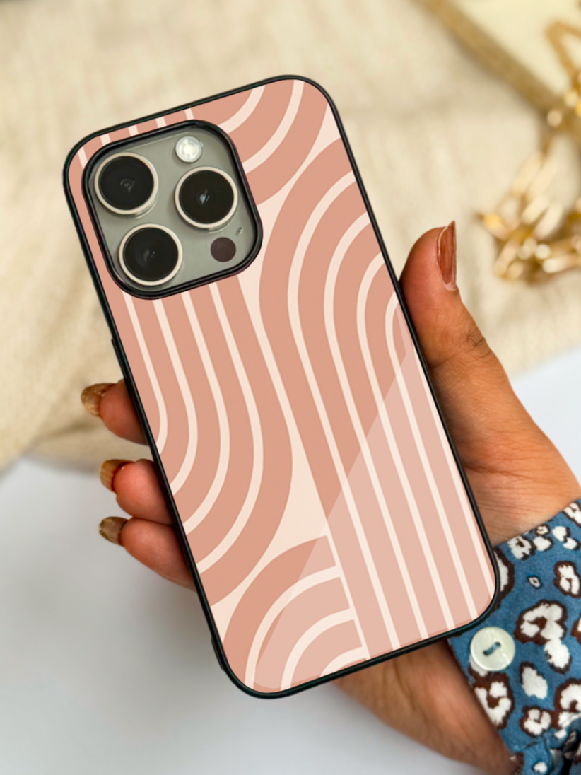 Abstract Arc  Premium Glass Back Cover For Samsung Galaxy S, A, M & F Series