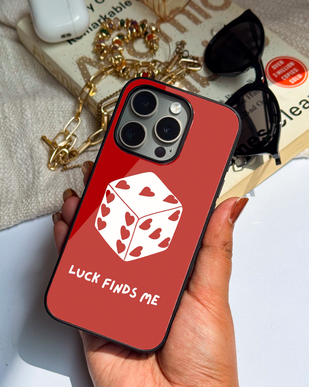 Hearts & Dice iPhone Covers (11–16) Series |Cute Design