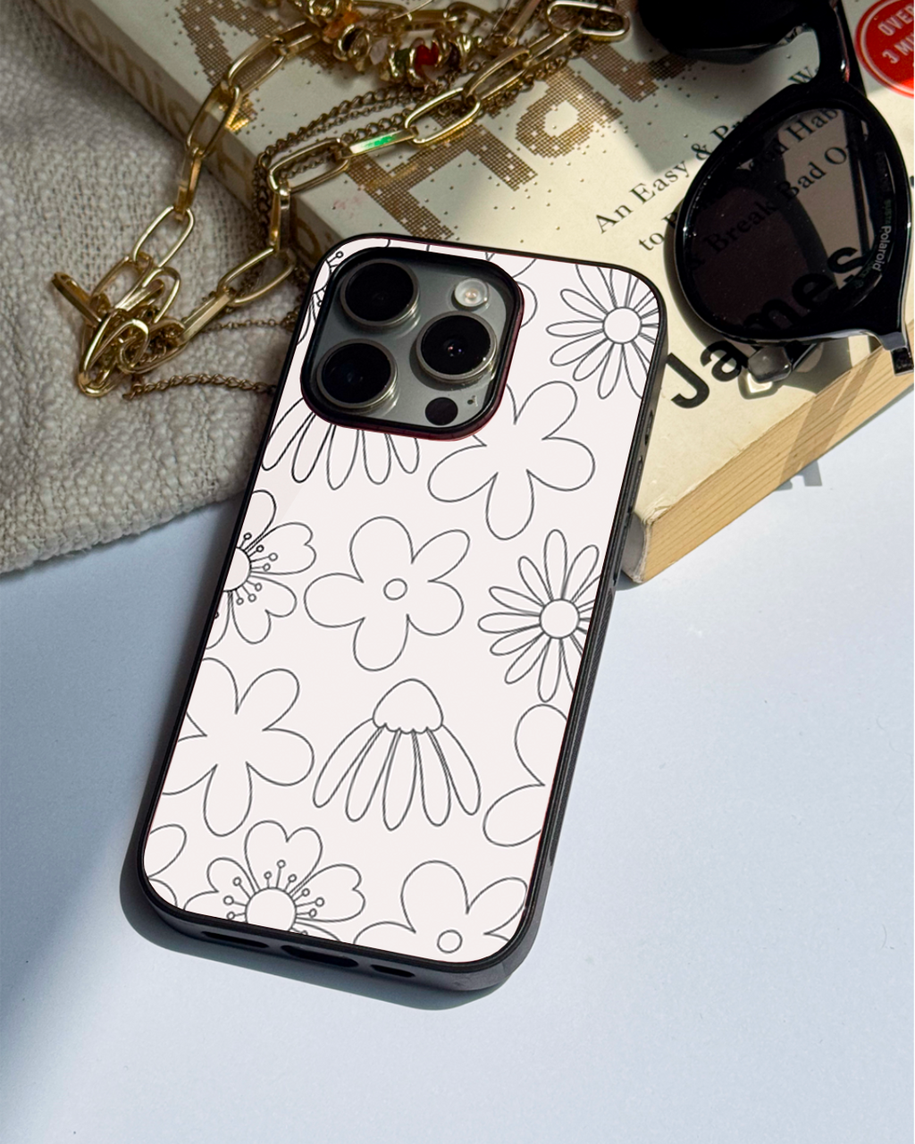 Outline Garden iPhone Covers (11–16) Series | Aesthetic Design