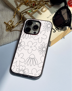 Cute & Quirky Outline Garden iPhone Covers (11–16) Series