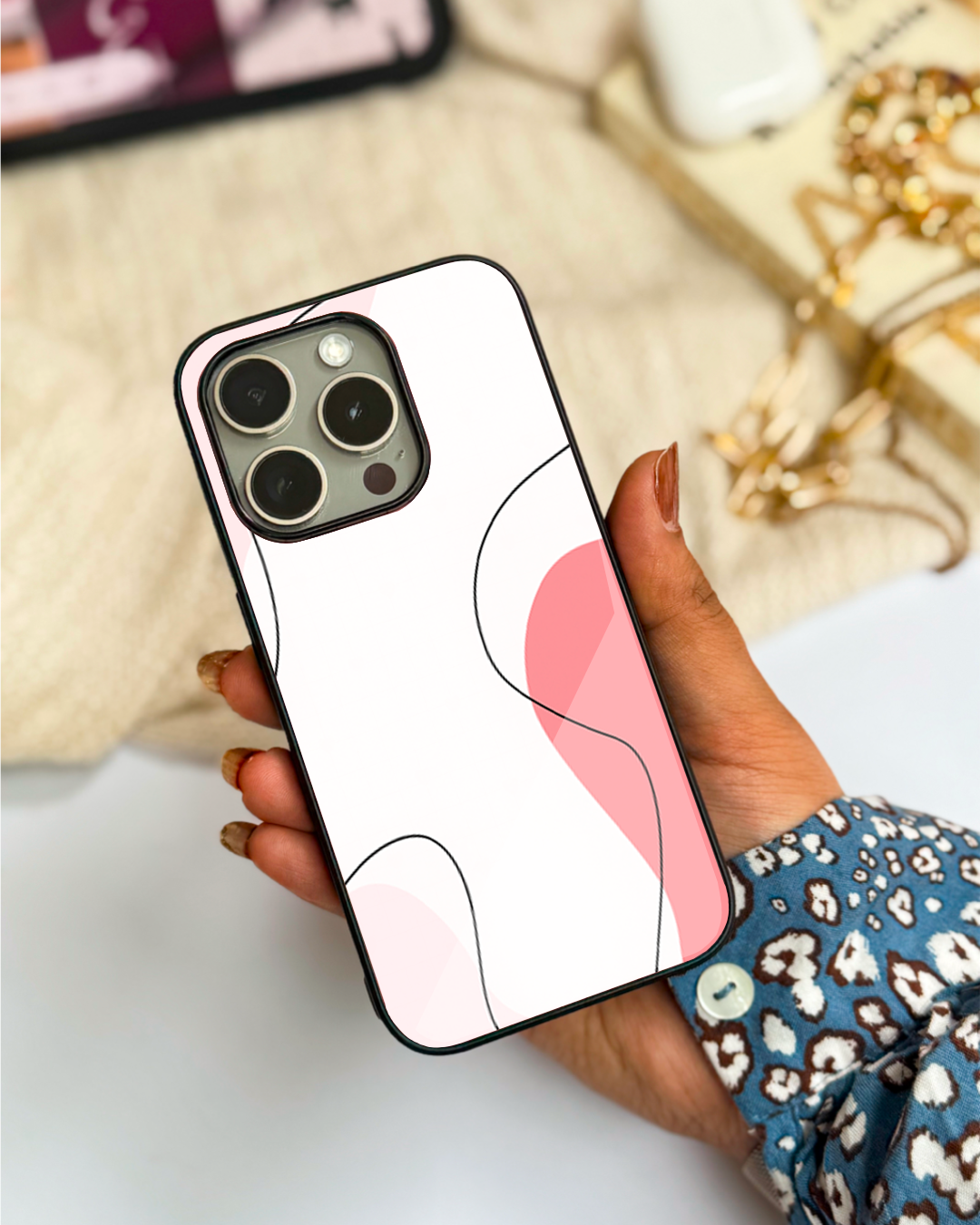 Cute & Quirky Rosé Waves iPhone Covers (11–16) Series