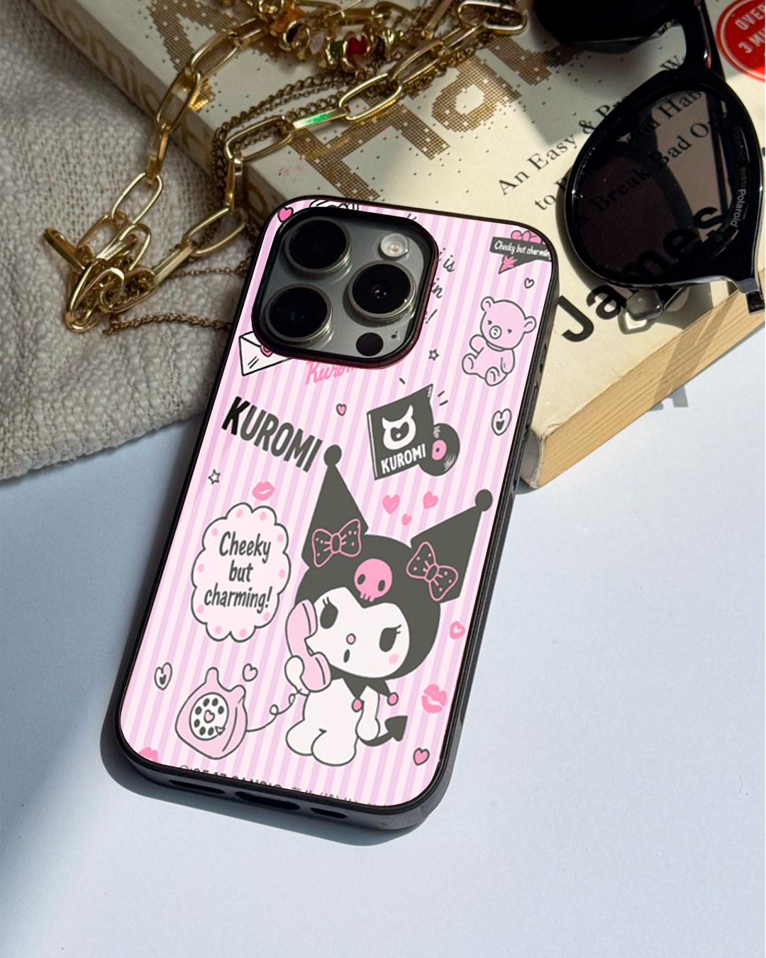 Cute & Quirky Cheeky Kuromi Vibes iPhone Covers (11–16) Series