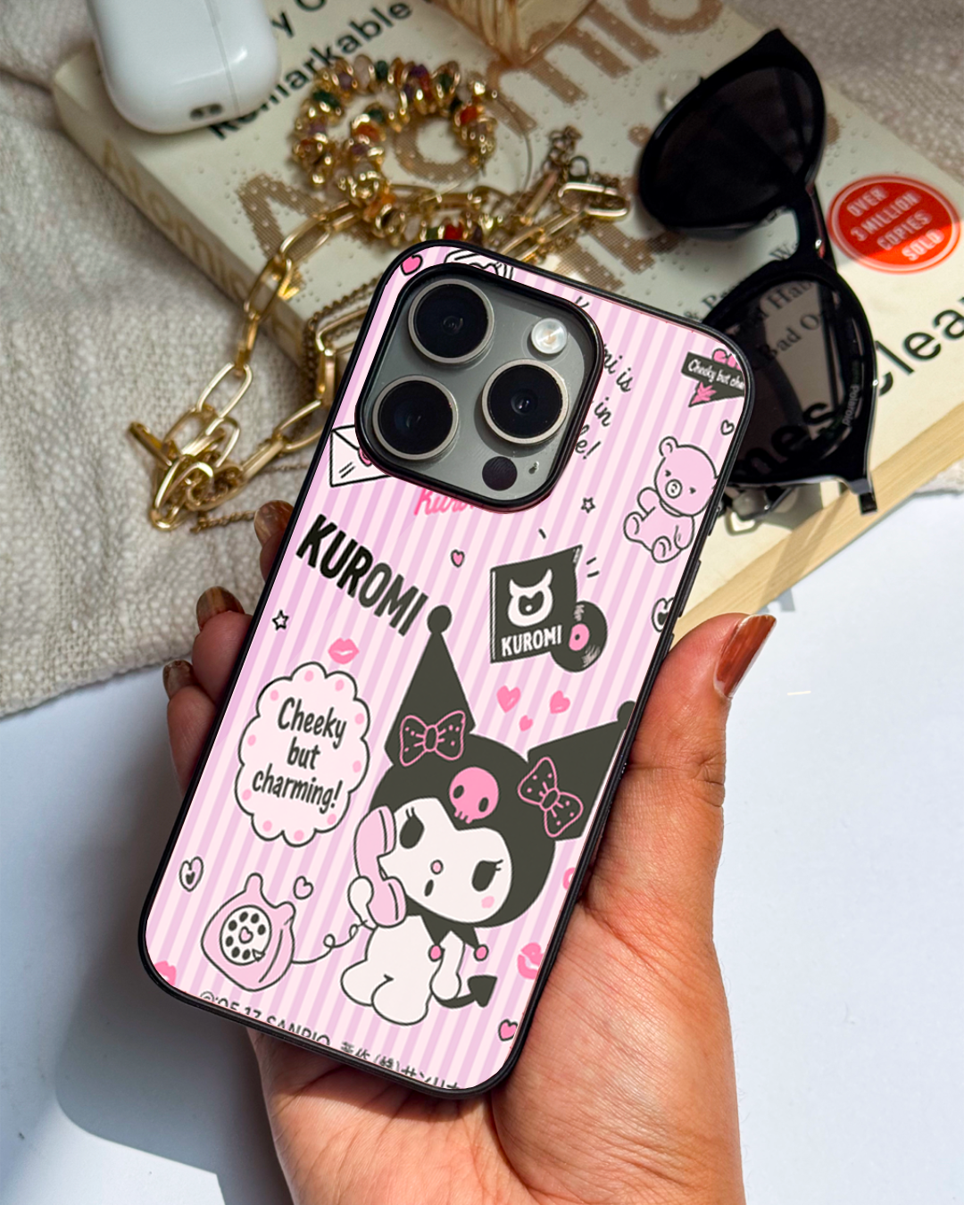 Cute & Quirky Cheeky Kuromi Vibes iPhone Covers (11–16) Series