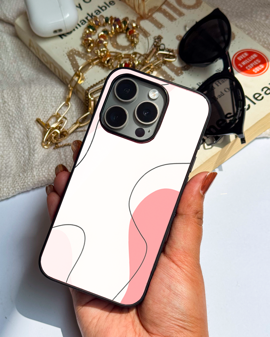 Cute & Quirky Rosé Waves iPhone Covers (11–16) Series