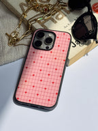 Cute & Quirky HeartGrid iPhone Covers (11–16) Series